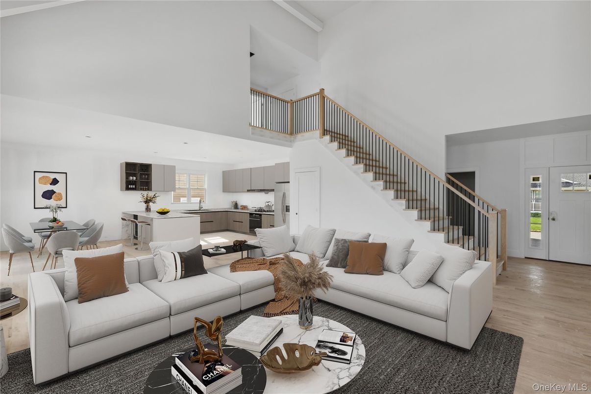 Dining room, Interior, Kitchen, Living room, Wood Texture Flooring