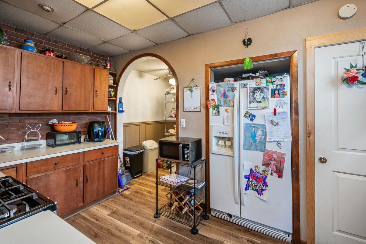 Interior, Kitchen, Wood Texture Flooring