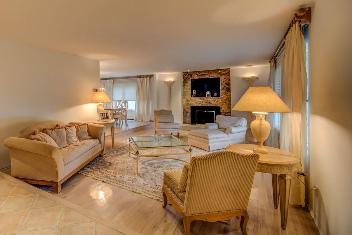 Fireplace, Interior, Living room, Stone Walls, Wood Texture Flooring