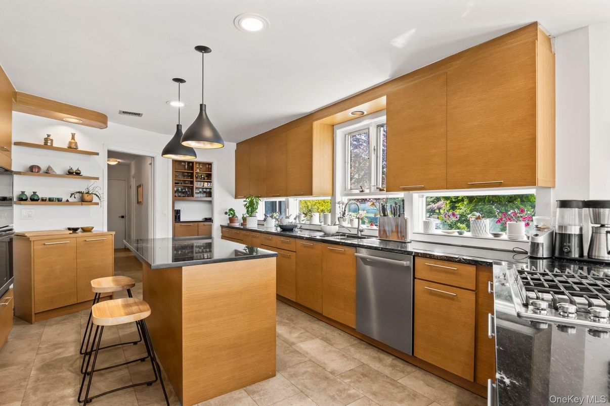 Interior, Kitchen, Pendant Lights, Recessed Lighting, Stainless Steel Appliances