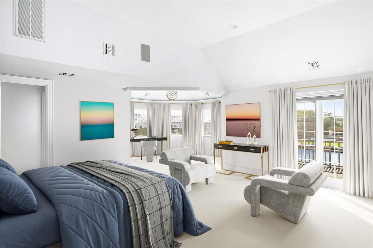Bedroom, Interior, Recessed Lighting
