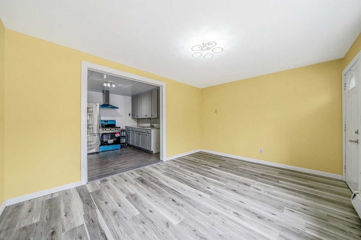 Empty room, Interior, Kitchen, Wood Texture Flooring