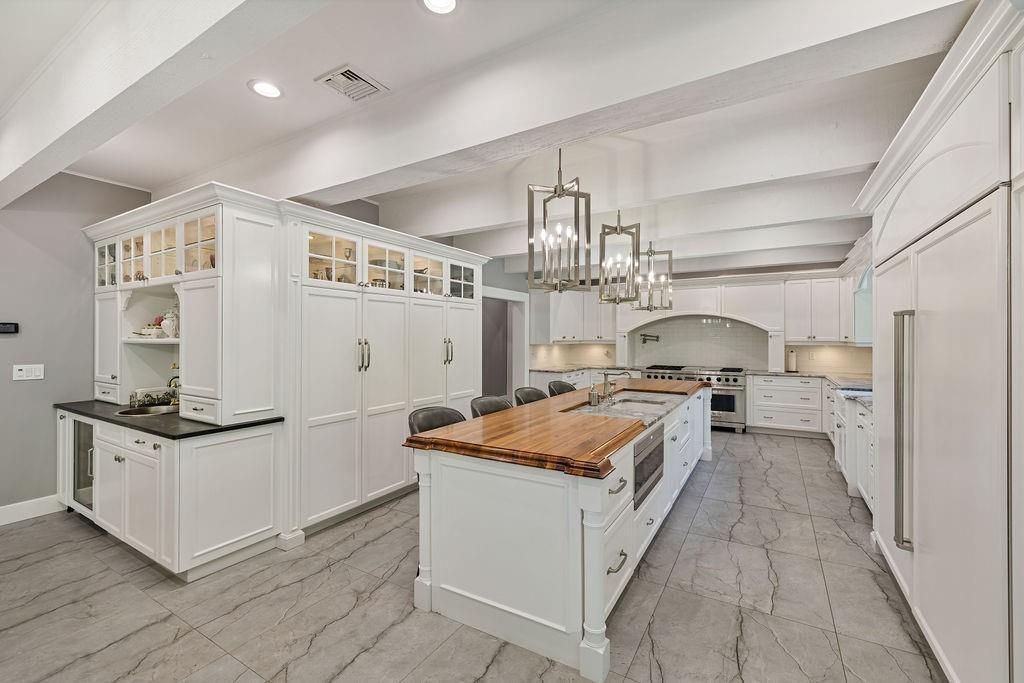 Interior, Kitchen, Pendant Lights, Recessed Lighting, Stainless Steel Appliances