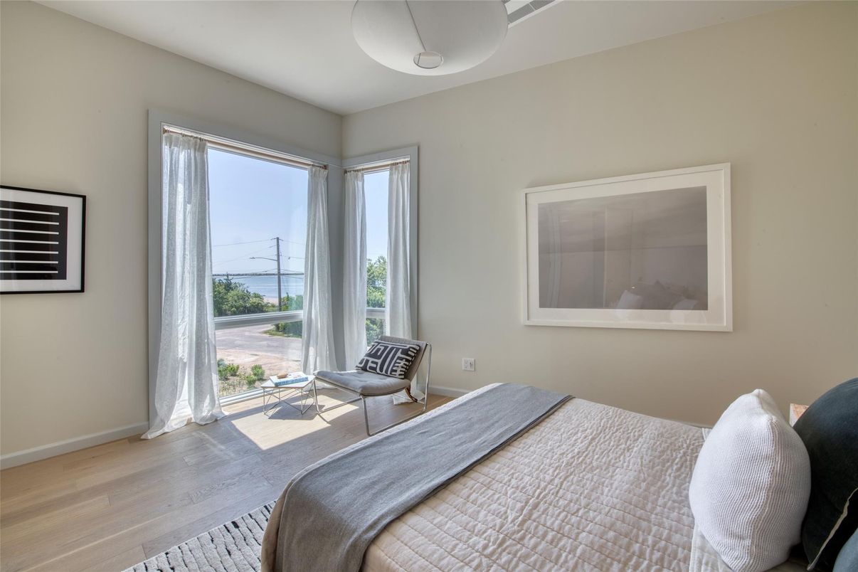 Bedroom, Interior, Water, Wood Texture Flooring