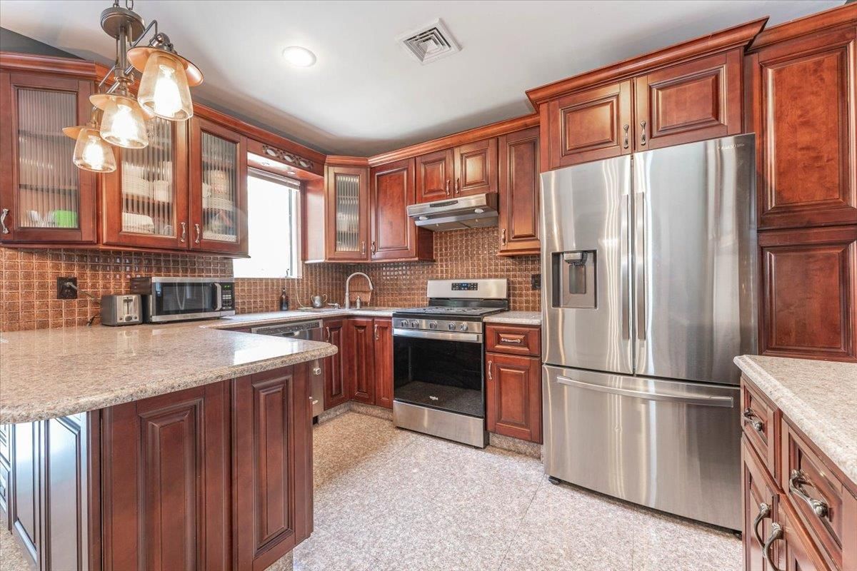 Interior, Kitchen, Recessed Lighting, Stainless Steel Appliances