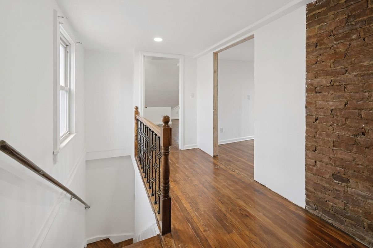 Interior, Recessed Lighting, Stone Walls, Wood Texture Flooring