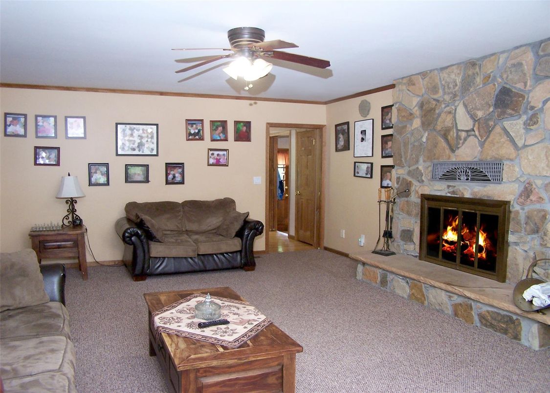 Fireplace, Interior, Living room, Stone Walls