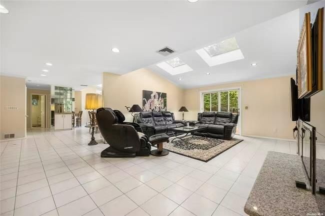 Interior, Living room, Recessed Lighting