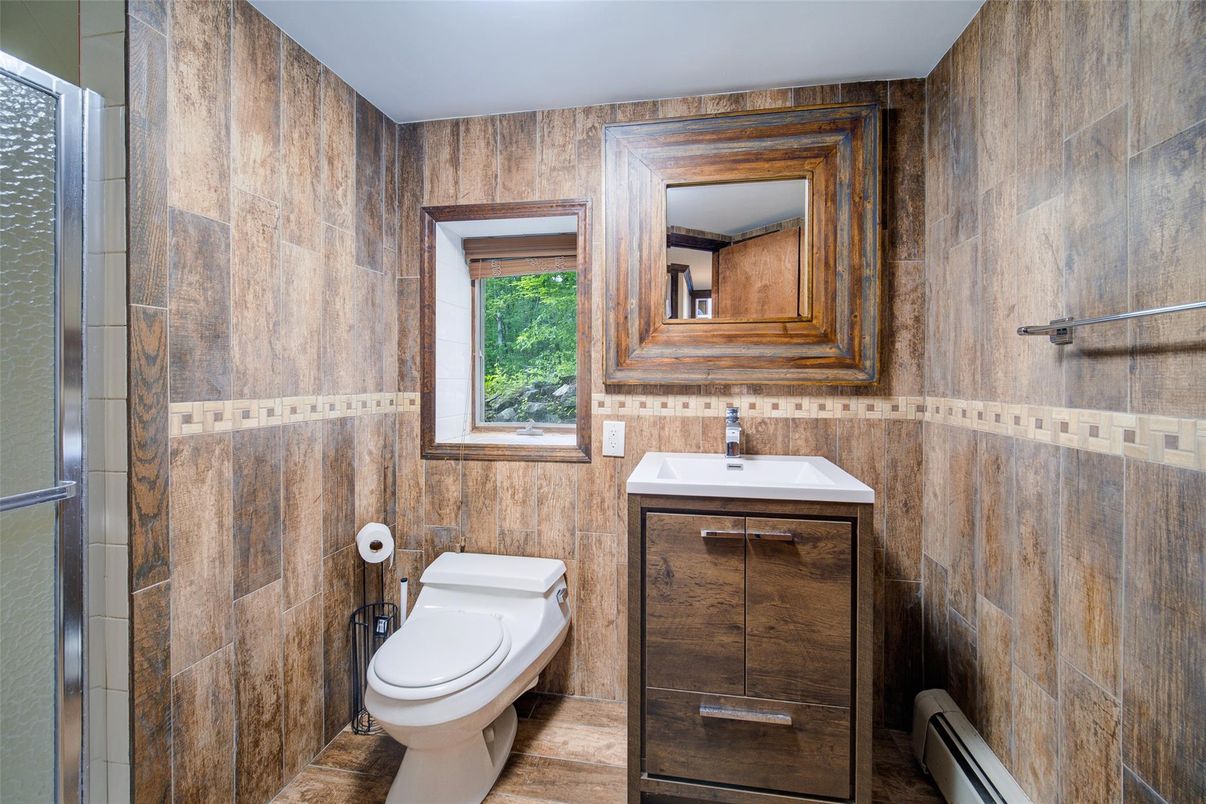 Bathroom, Interior, Wood Texture Flooring