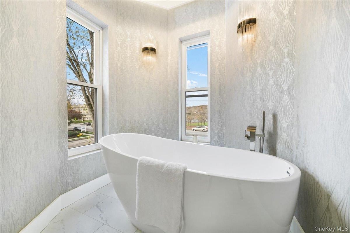 Bathroom, Free Standing Baths, Interior, Marble