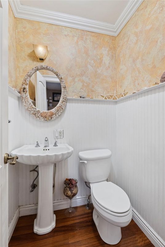 Bathroom, Interior, Wood Texture Flooring