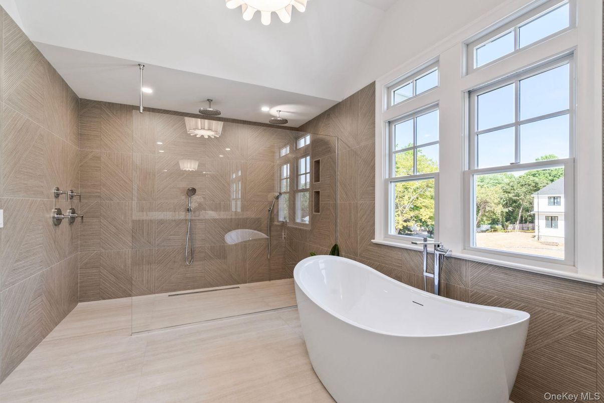 Bathroom, Free Standing Baths, Glass Shower, Interior