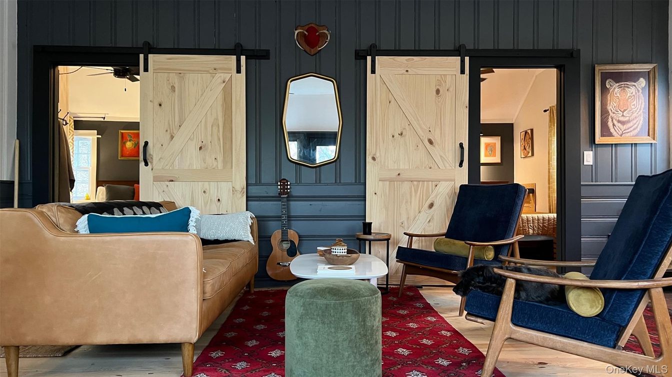 Interior, Living room, Wood Texture Flooring, Wooden Walls