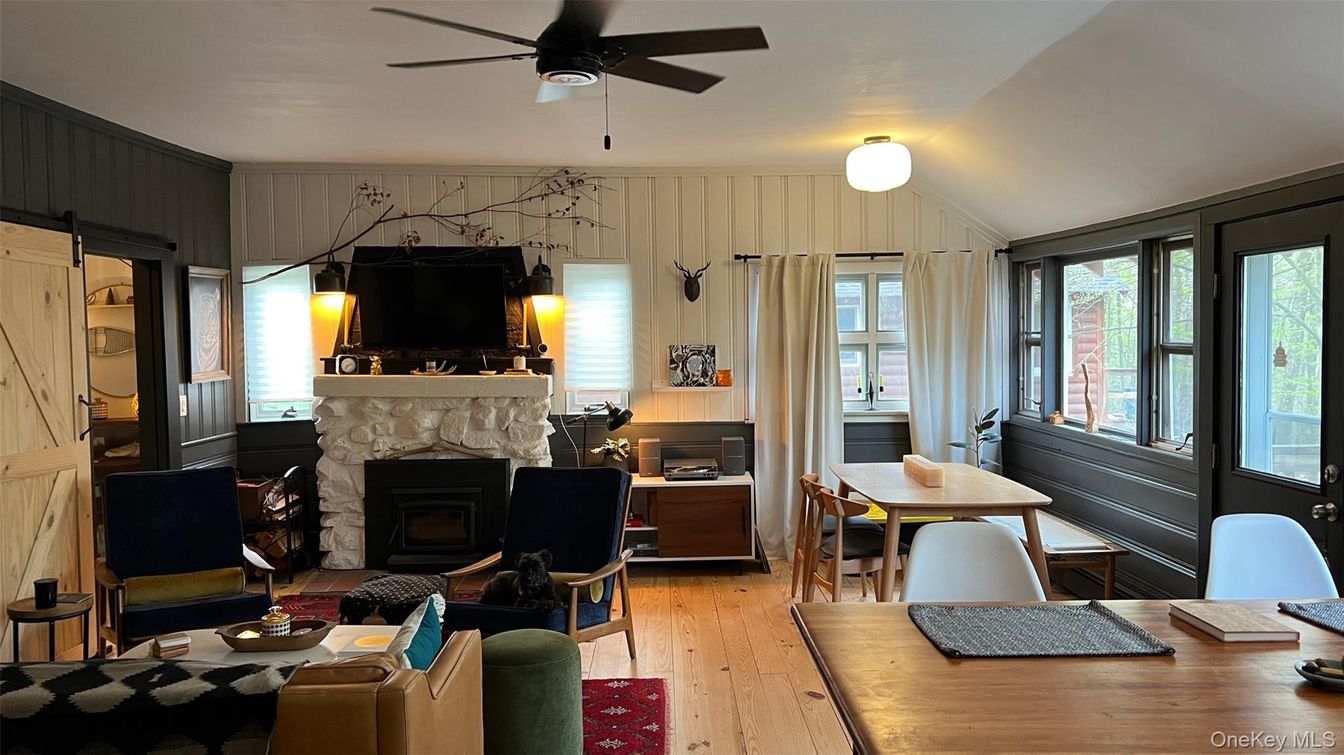 Fireplace, Interior, Living room, Wood Texture Flooring