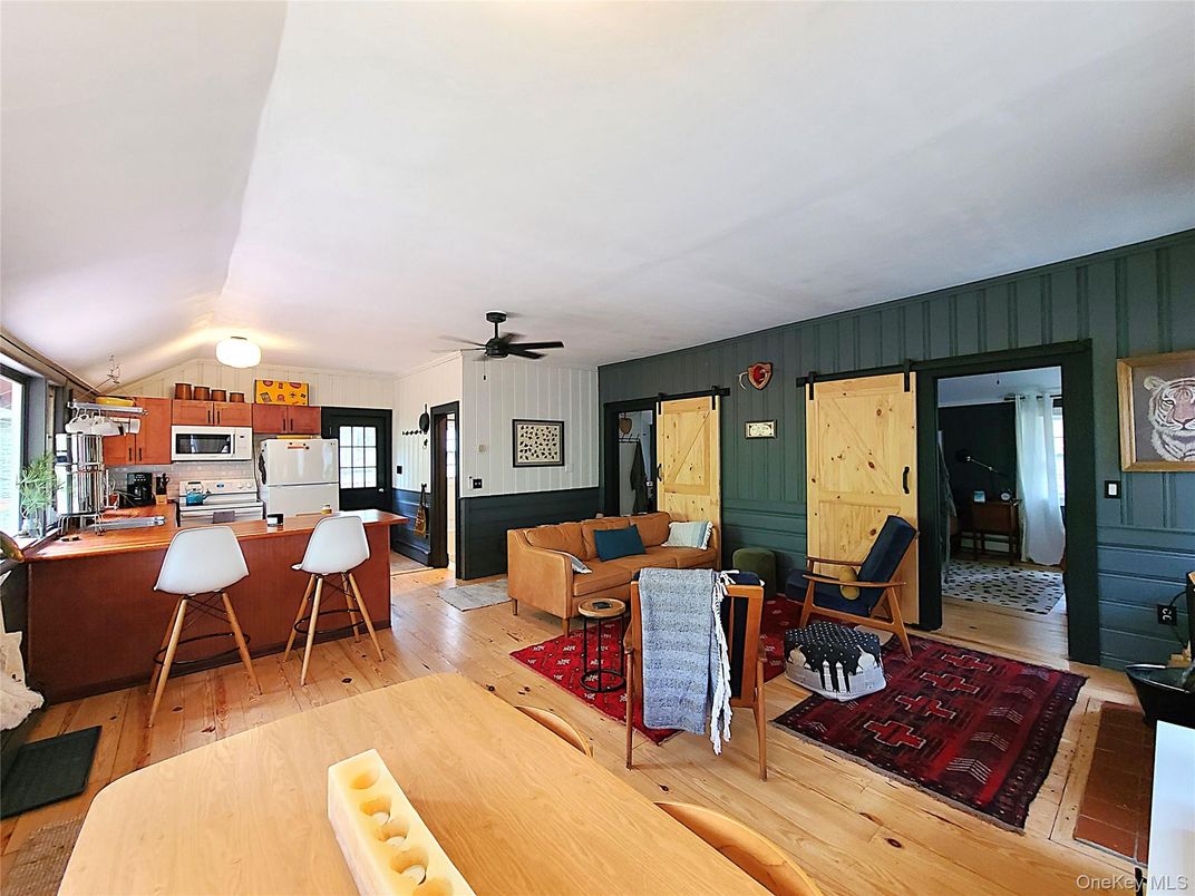 Dining room, Interior, Kitchen, Living room, Wood Texture Flooring