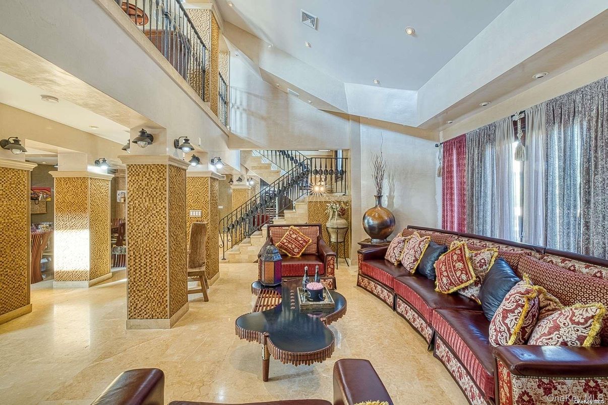 Interior, Living room, Recessed Lighting