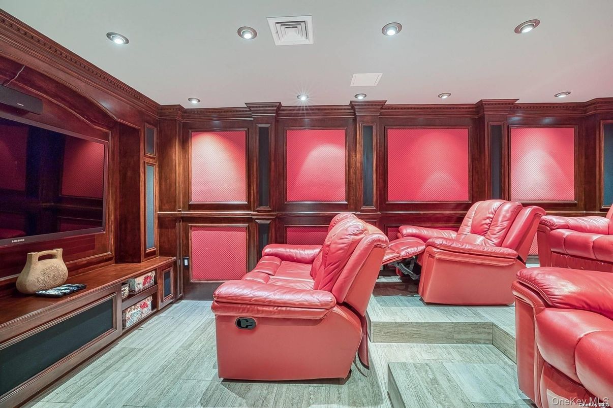 Home Theatre Room, Interior, Recessed Lighting, Theatre Room