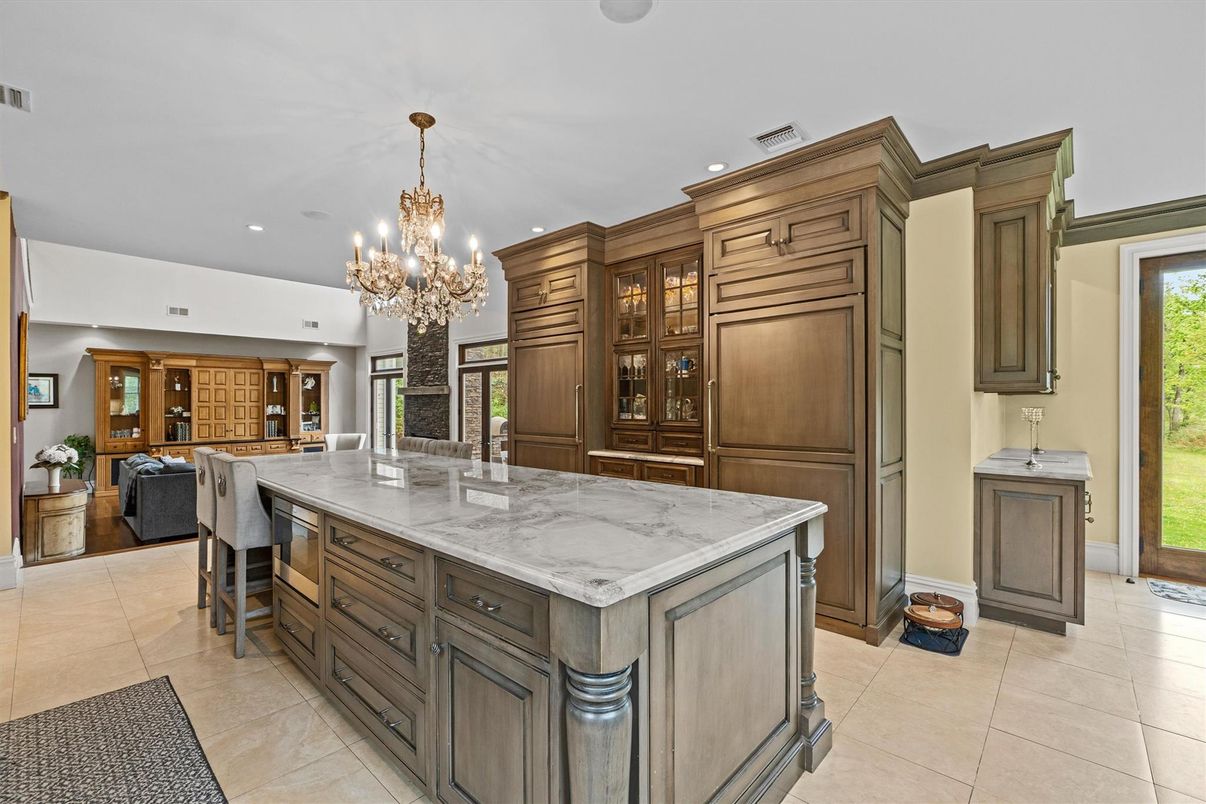 Chandelier, Interior, Kitchen, Recessed Lighting