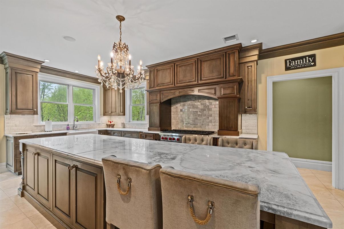 Chandelier, Interior, Kitchen, Recessed Lighting