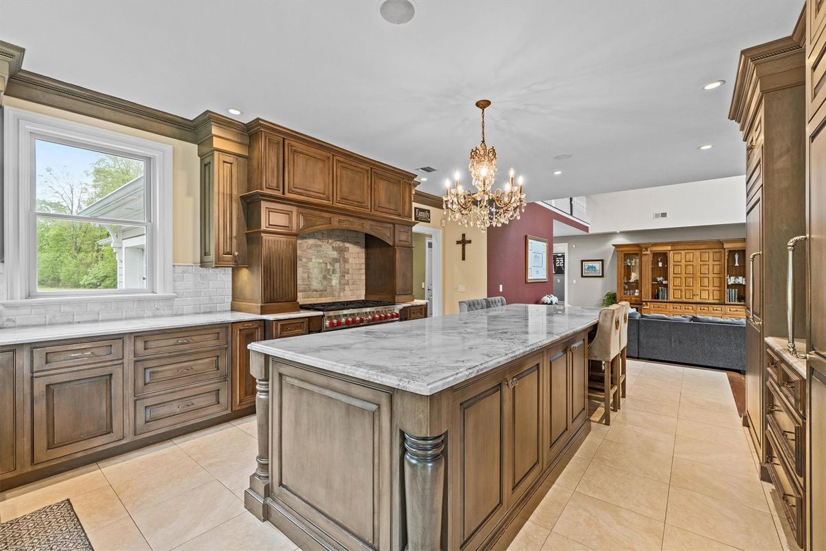 Chandelier, Interior, Kitchen, Recessed Lighting