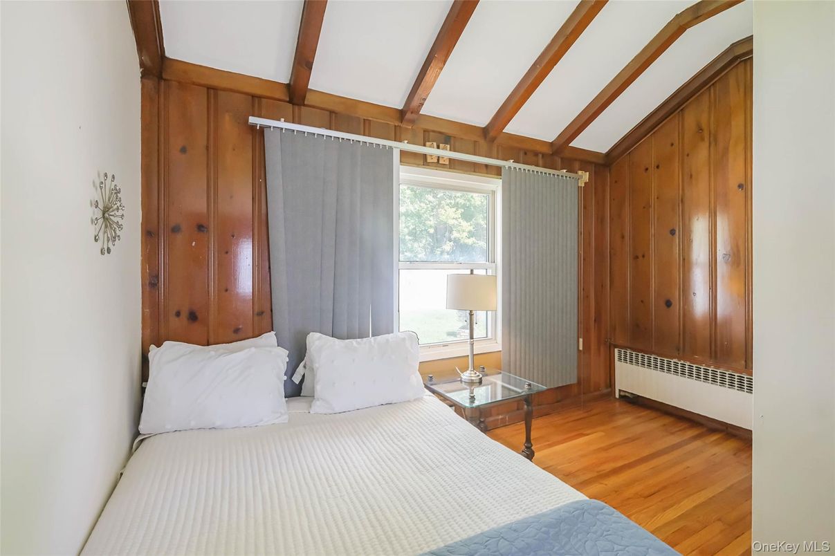 Bedroom, Interior, Wooden Beams, Wood Texture Flooring, Wooden Walls