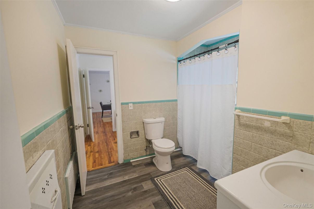 Bathroom, Interior, Wood Texture Flooring