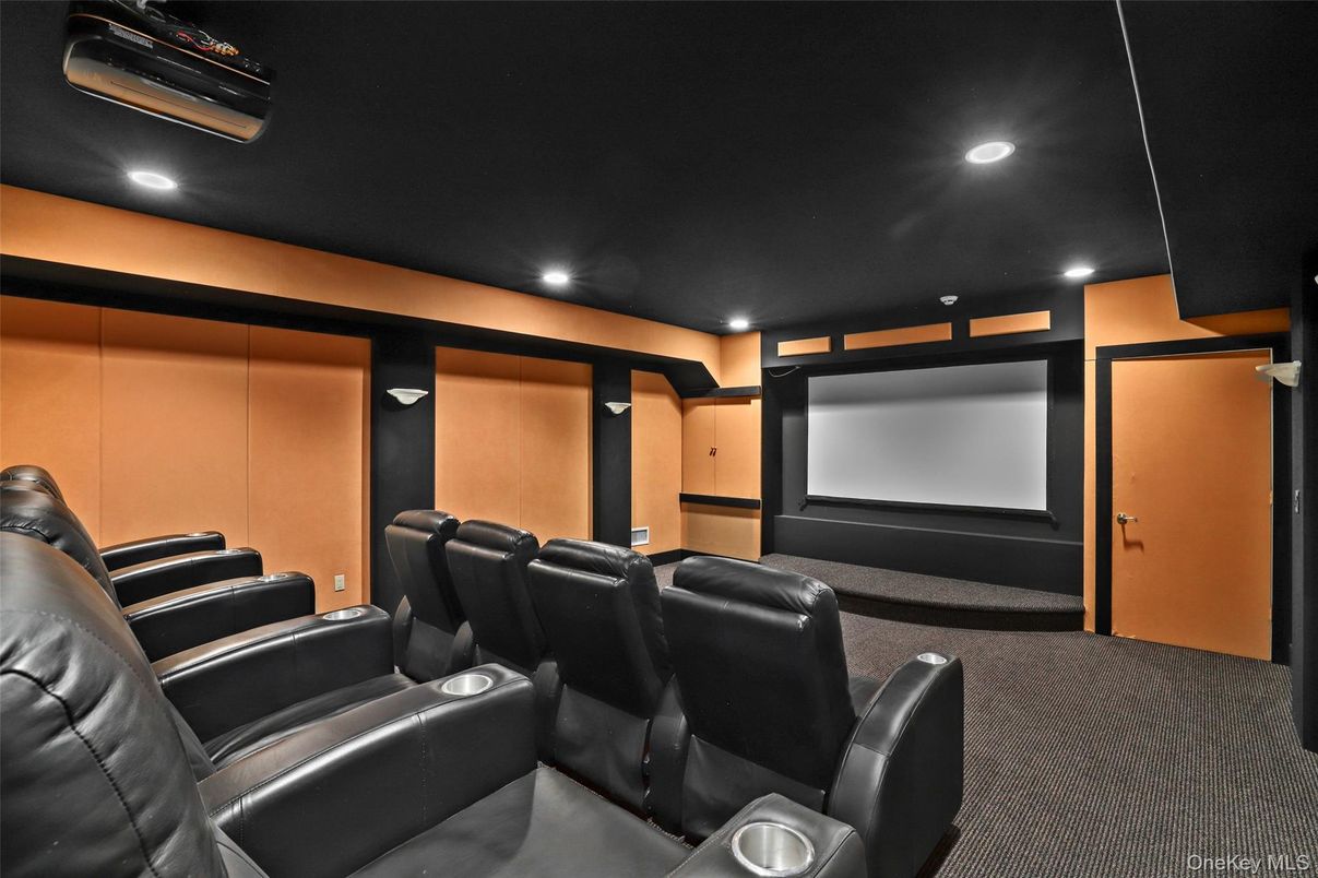 Home Theatre Room, Interior, Projection Screen, Recessed Lighting, Theatre Room