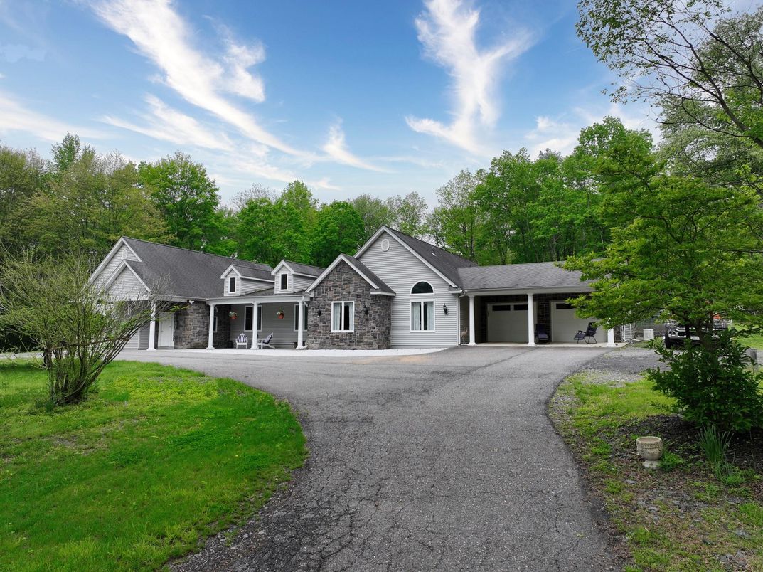 Attached, Backyard, Exterior, Facade, Farmhouse