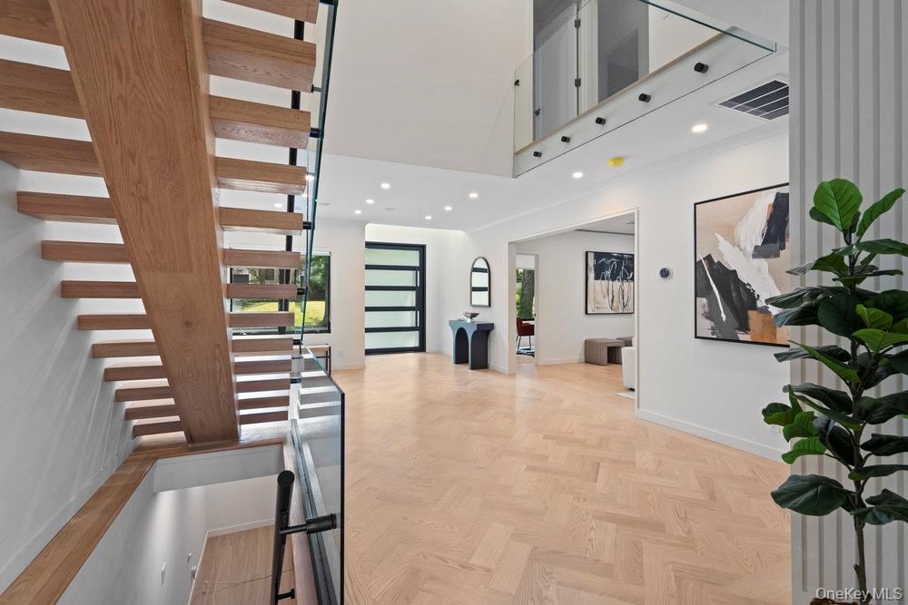 Interior, Recessed Lighting, Wooden Beams, Wood Texture Flooring