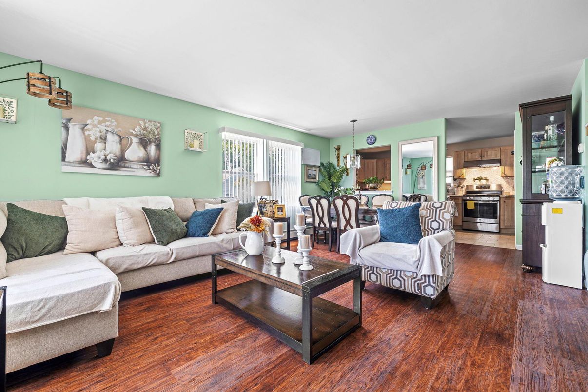Interior, Kitchen, Living room, Wood Texture Flooring