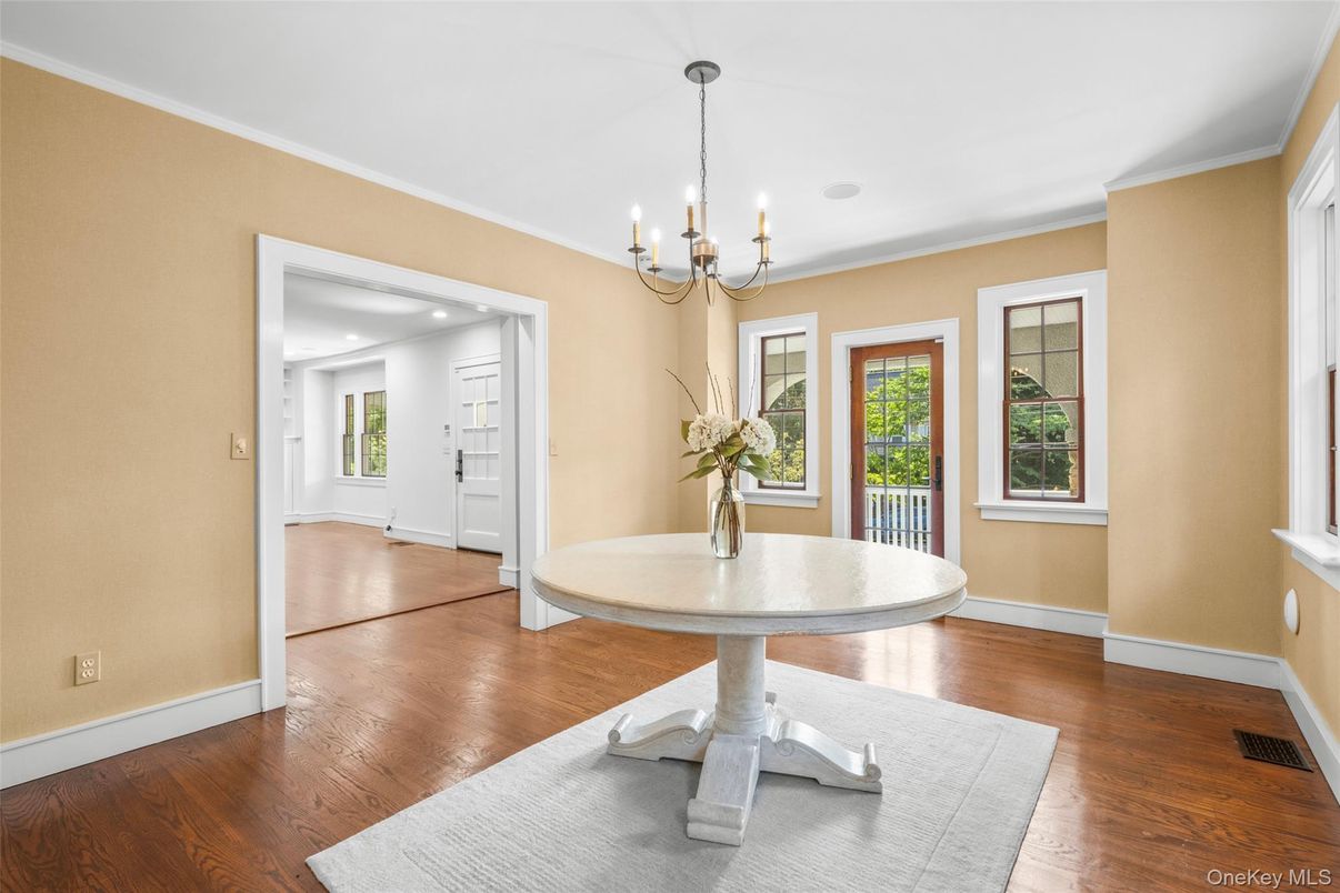 Chandelier, Interior, Recessed Lighting, Wood Texture Flooring