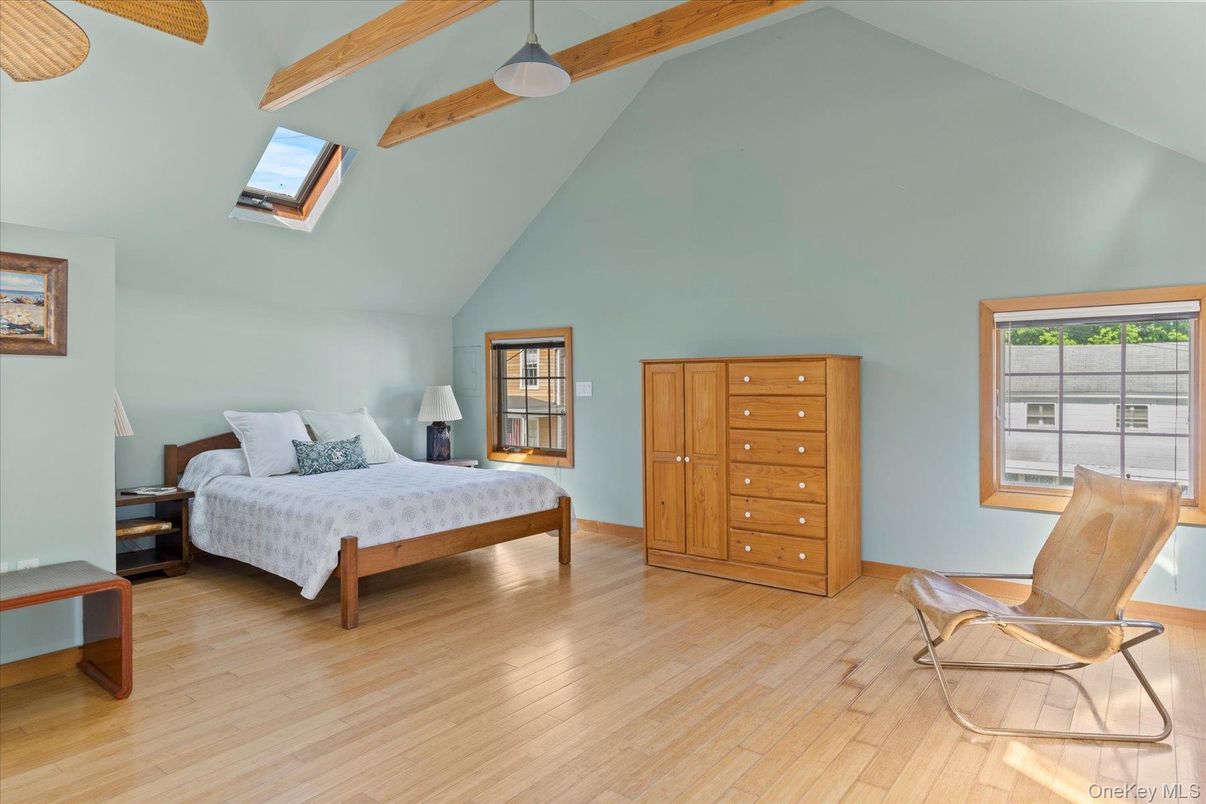 Bedroom, Interior, Wooden Beams, Wood Texture Flooring