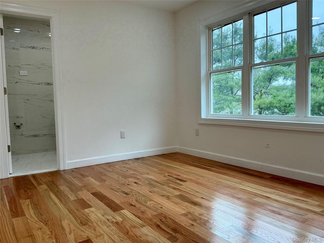 Empty room, Interior, Marble Walls, Wood Texture Flooring