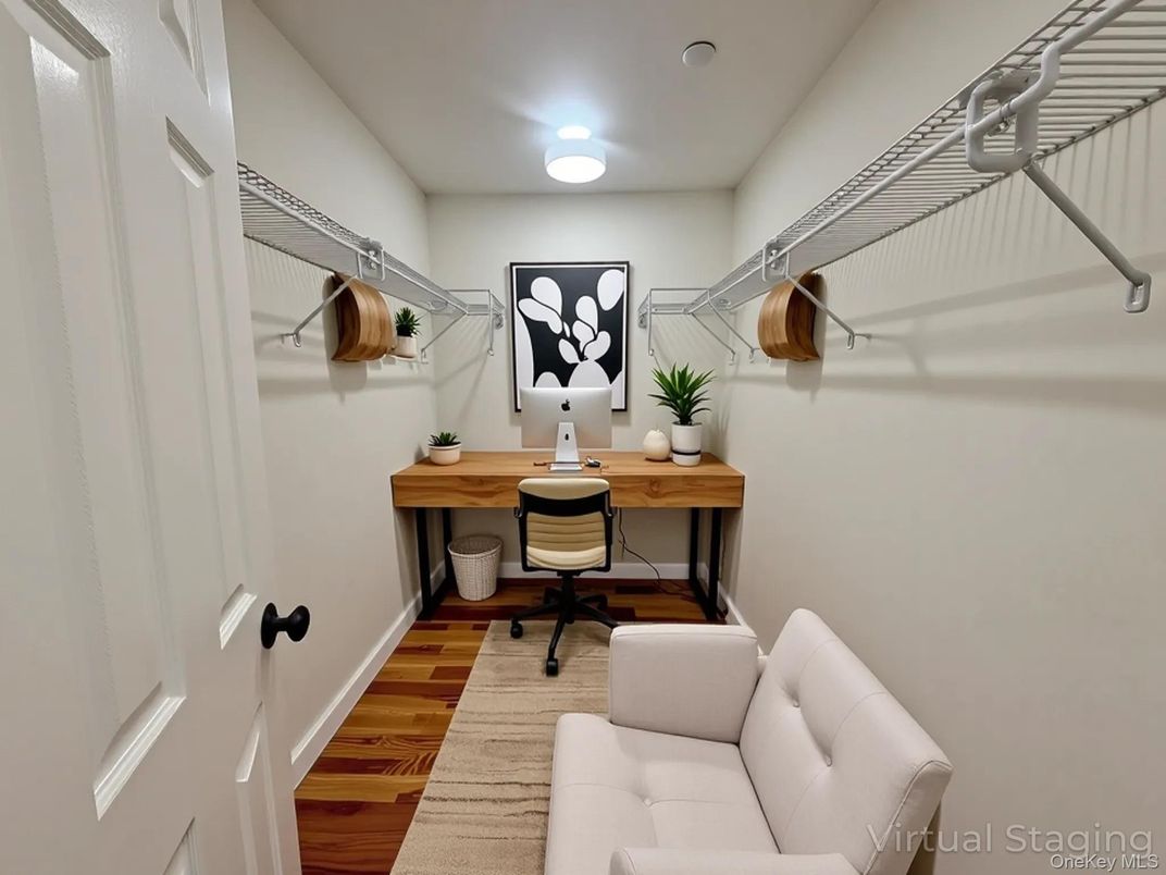 Home Office, Interior, Wood Texture Flooring