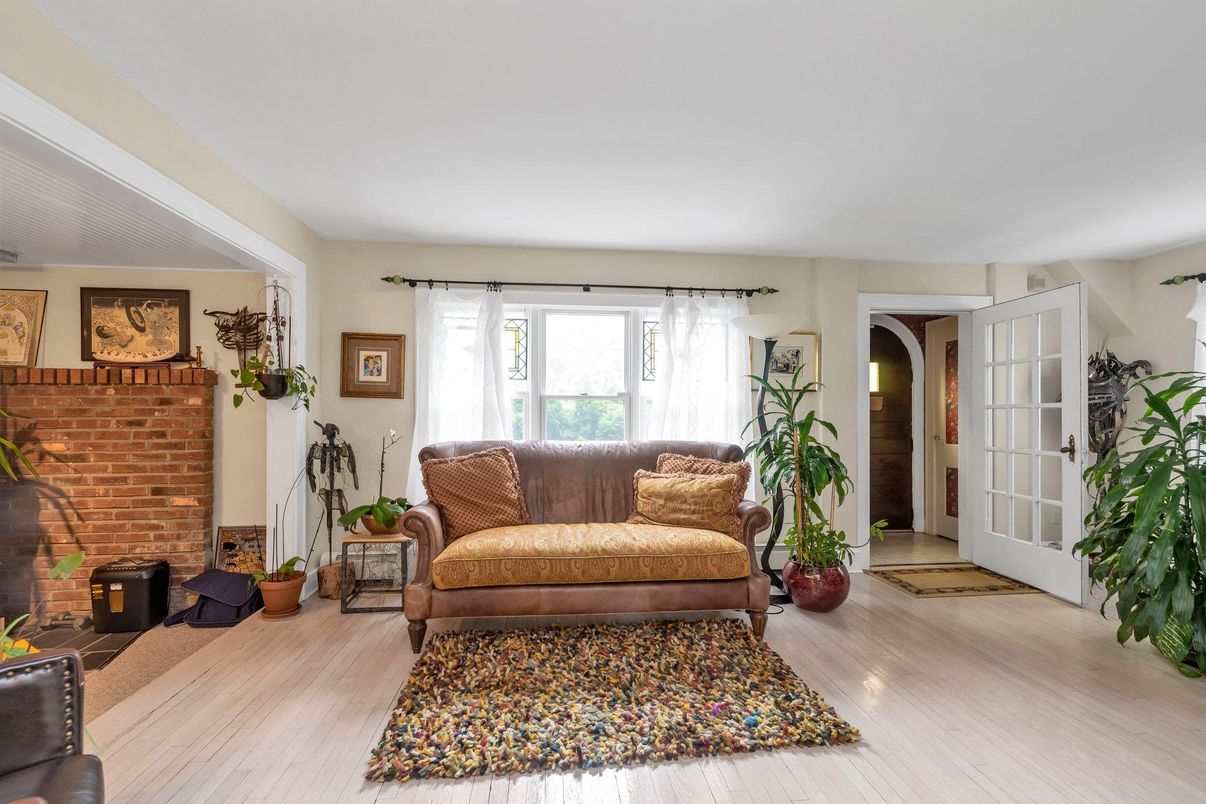 Fireplace, Interior, Wood Texture Flooring