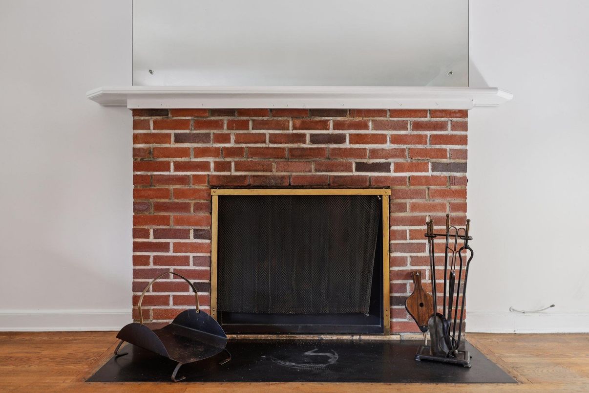 Fireplace, Interior, Wood Texture Flooring