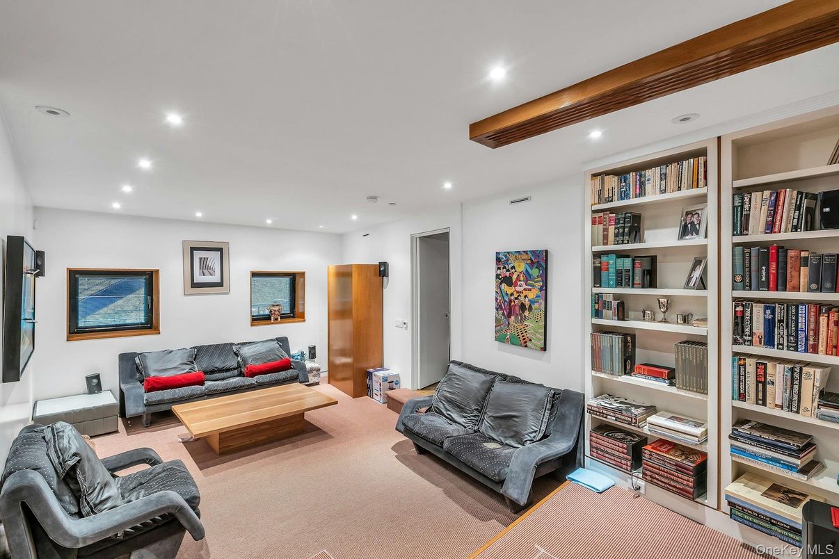 Interior, Living room, Recessed Lighting
