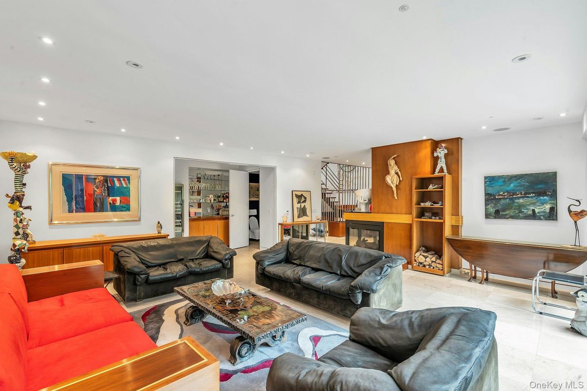 Interior, Living room, Recessed Lighting
