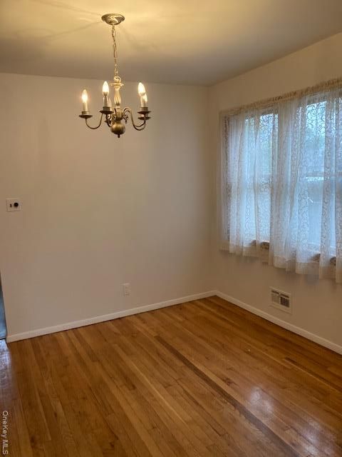 Chandelier, Empty room, Interior, Wood Texture Flooring