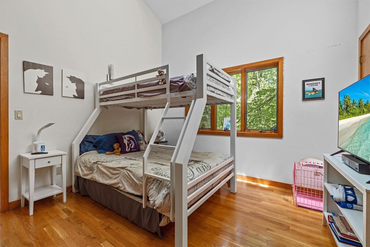 Bedroom, Interior, Wood Texture Flooring