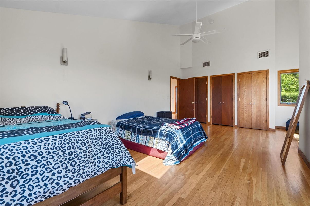 Bedroom, Interior, Wood Texture Flooring