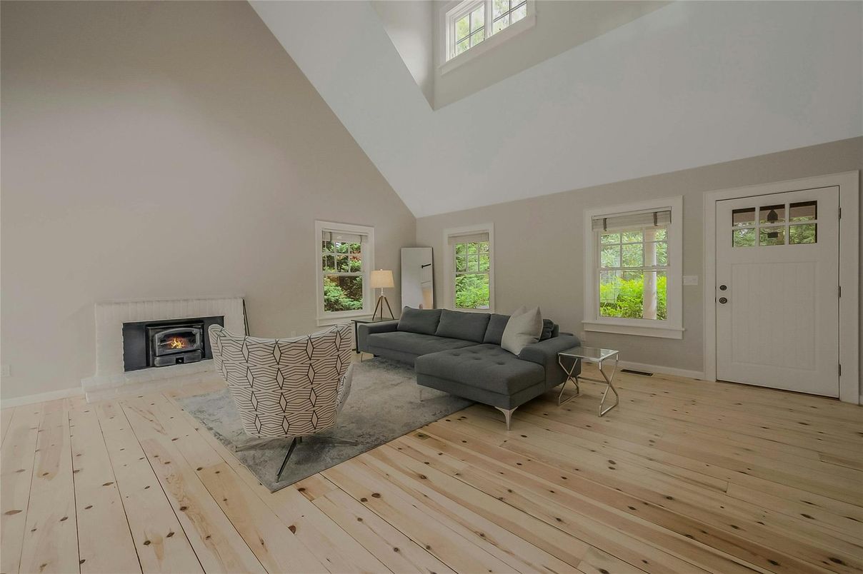 Fireplace, Interior, Living room, Wood Texture Flooring