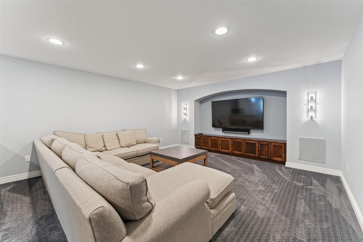 Interior, Living room, Recessed Lighting