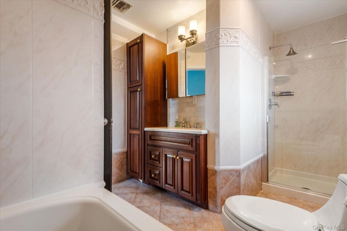 Bathroom, Glass Shower, Interior, Marble Walls