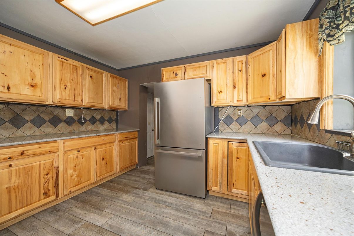 Interior, Kitchen, Wood Texture Flooring