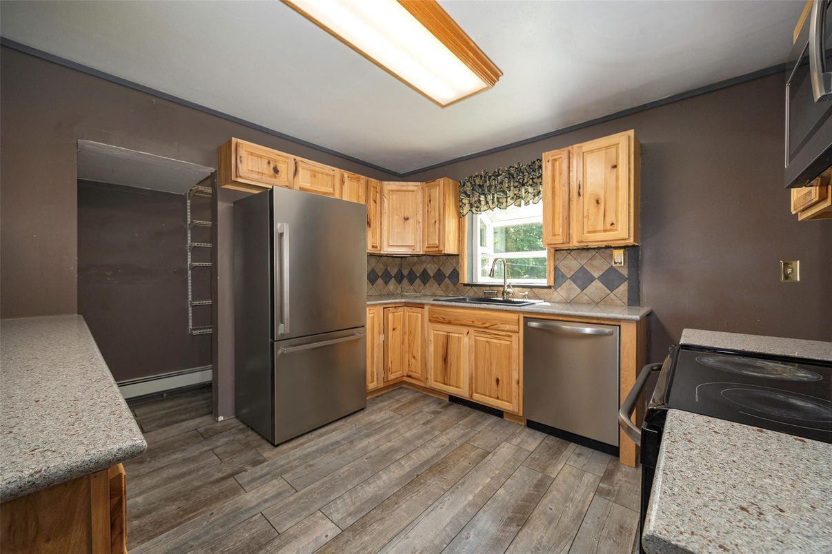 Interior, Kitchen, Wood Texture Flooring