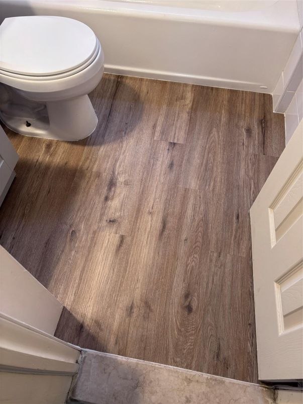 Bathroom, Interior, Wood Texture Flooring