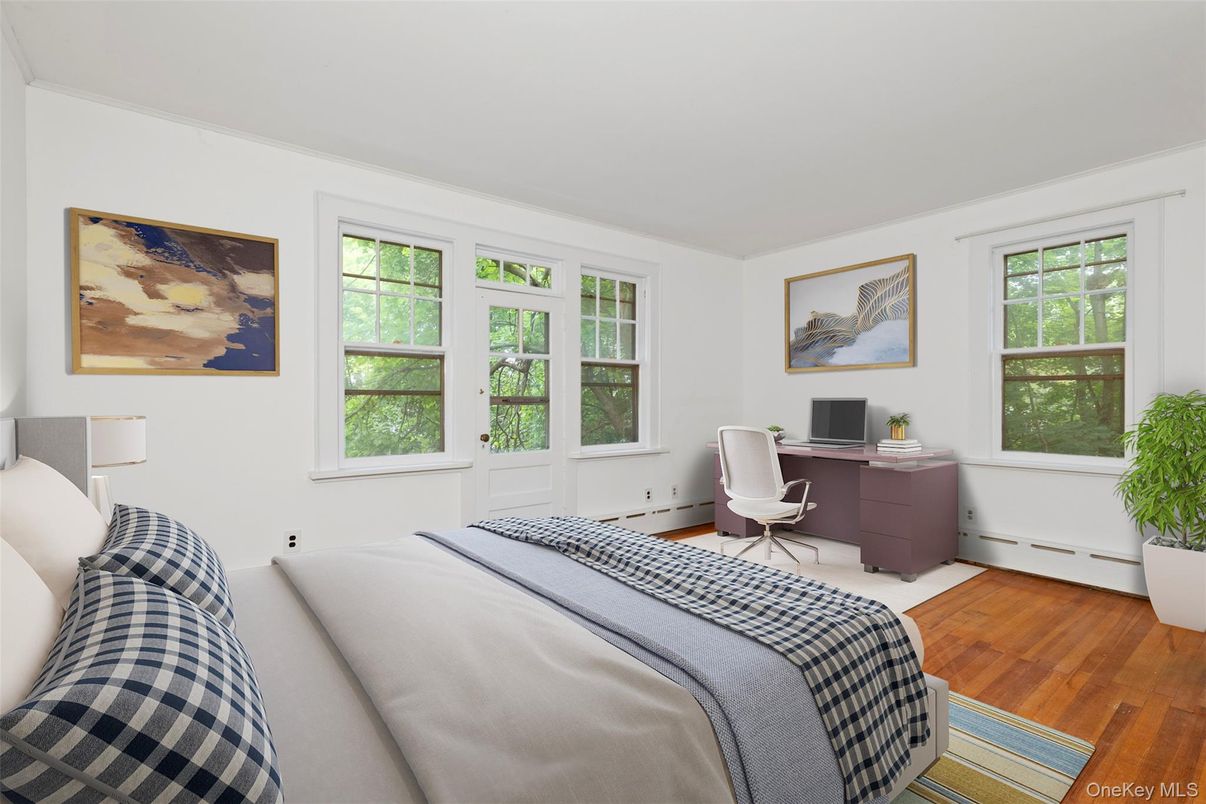 Bedroom, Home Office, Interior, Wood Texture Flooring