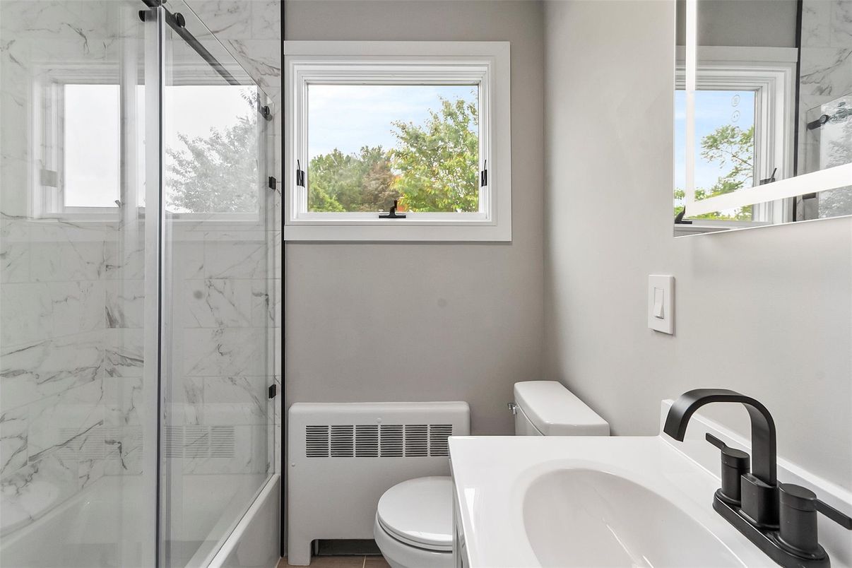 Bathroom, Glass Shower, Interior, Marble Walls