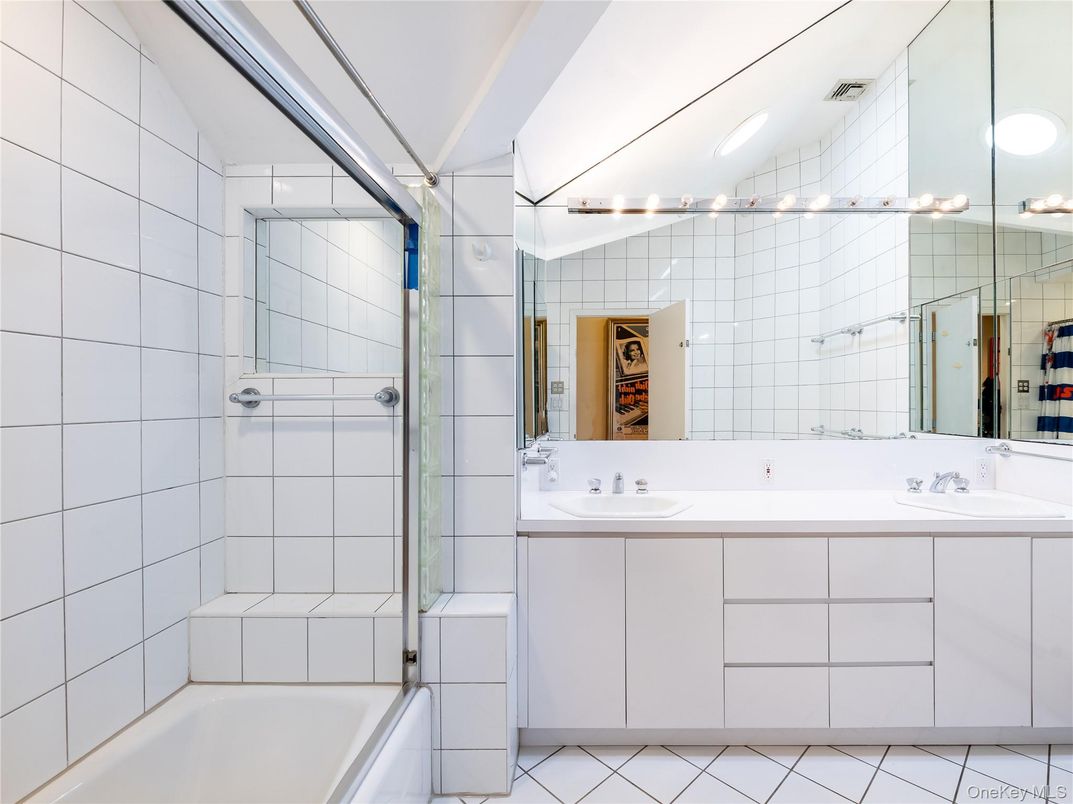Bathroom, Dual Sink Vanities, Glass Shower, Interior